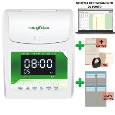 Imagem de Relógio Ponto Digital Marcador Hora Empresa Lojas Trabalha - Evo carto