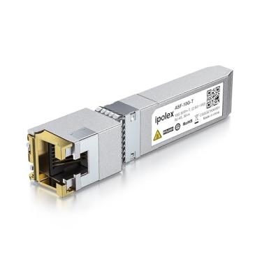 Imagem de ipolex Módulo 10Gb SFP+ RJ45, módulo Ethernet 10Gbase-T suporta 10G/5G/2,5G, até 30M, compatível com Cisco, Ubiquiti, UniFi, Meraki, MikroTik, Supermicro e mais (Modelo: RTL8261)