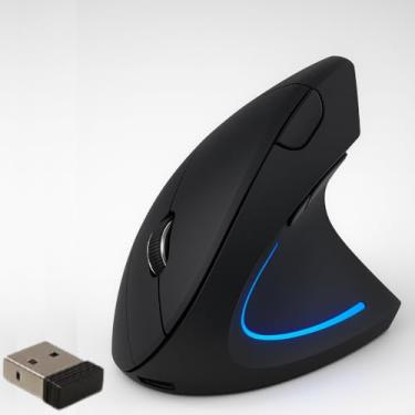 Imagem de Mouse Vertical Ergonômico Sem Fio Recarregável RGB DPI Ajustável USB 2.4G Compatível com Windows Mac Redução deTensão no Pulso