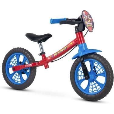 Imagem de Bicicleta Infantil Equilíbrio Balance Nathor 12" Homem Aranha