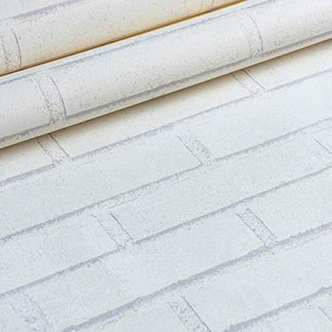 Imagem de Papel de Parede Importado Decoratto Tijolinho Branco