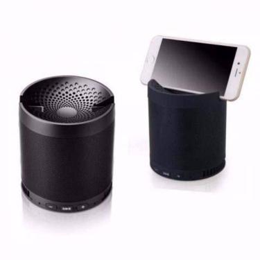 Imagem de Caixa de Som Bluetooth Q3 USB SD Aux com Suporte para Celular Preto
