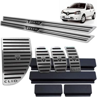 Imagem de Soleira Pedaleira Descanso Clio 2013/2019 Preto AR 2 Portas