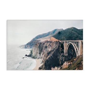 Imagem de Stupell Industries Arte de parede em tela com vista costeira da ponte Bixby, design por Sisi e Seb, 40 x 61 cm