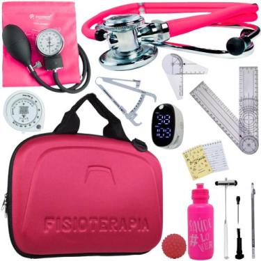 Imagem de Kit Fisioterapia Maleta Goniometro Martelo Buck Completo - Love Saude,