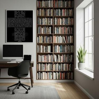 Imagem de Quadro Decorativo Salmo 91 Cruz - 70x50cm - Quadros On-line, Moldura B