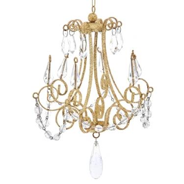 Imagem de Enfeite de lustre de metal dourado Kurt Adler