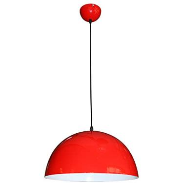 Imagem de Luminária de teto de metal rústica em cúpula sobre ilha de cozinha, lustre industrial de restaurante, luzes pendentes de teto de cor macaron para ilha de cozinha, sala de jantar