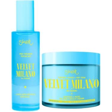 Imagem de Kit Velvet Milano Creme Corporal e Perfume Mist Body Splash Skelt