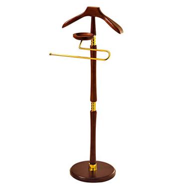 Imagem de Cabideiro de madeira maciça, cabideiro, cabide vertical para corredor, quarto, 350 x 420 x 1175 mm