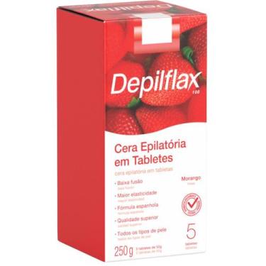 Imagem de Depilflax Cera Quente Morango 250g