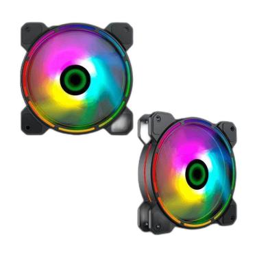 Imagem de Fan Cooler Argb Fn-12Rainbow-D Gamemax 2-Fan