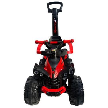 Imagem de Carrinho Passeio Mini Quadriciclo Infantil Brinquedo 2 Em 1 Com Empurr