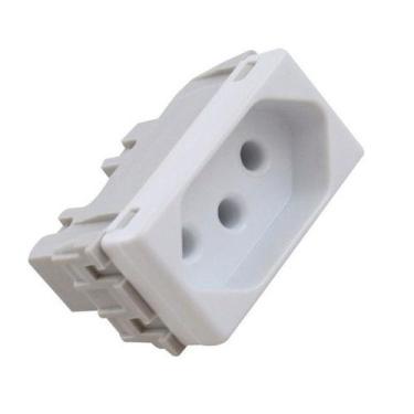 Imagem de Liz Módulo Tomada 2p+t 10a 250v Branco - Tramontina