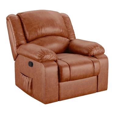 Imagem de Poltrona do Papai Reclinável Melim Zero Wall PU Caramelo Brilho FH1 - D'Rossi