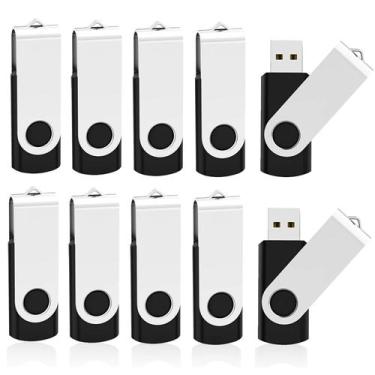 Imagem de Unidade flash USB KOOTION 10 x 1GB USB 2.0 Stick de memória giratória