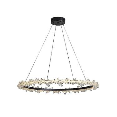 Imagem de PENDENTE ASTER PRETO (D)8CM (A)8CM 1X37W 3000K 2775LM LED