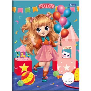 Imagem de Kit de Cadernos Brochurão, Foroni, Sem Pauta, Judy, 60 Folhas, Pacote com 5