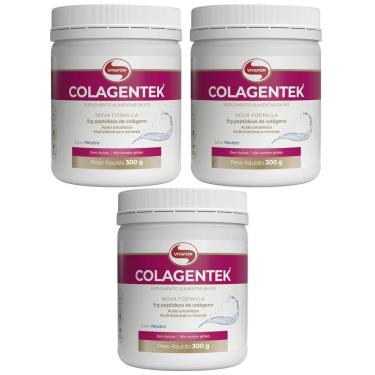Imagem de Kit 3X Colagentek - 300g Neutro - Vitafor-Masculino
