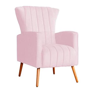 Imagem de Poltrona Decorativa Melinda Pés Palito Suede Cores DS Estofados