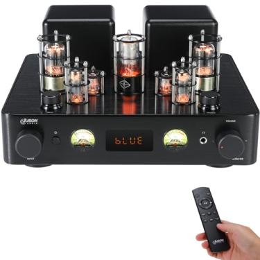Imagem de Amplificador de tubo de vácuo Juson Audio JTA100 200W integrado com BT 5.0 óptico AUX RCA PHONO entrada e saída de fone de ouvido 2.1CH Classe AB HIFI de áudio doméstico para toca-discos (JTA100-Novo)