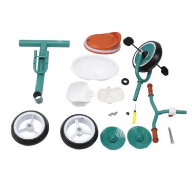 Imagem de Pilipane Triciclos infantis triciclos infantis com rodas de EVA leve de música moldura ajustável para meninos meninas 1 6 anos cesta de armazenamento espaçosa aço carbono PP material verde