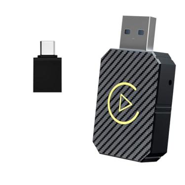 Imagem de Adaptador CarPlay Android Auto e WiFi USB 2 em 1, Plug and Play Sem Fio, para Carro 2016-2024