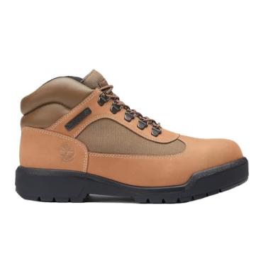 Imagem de Timberland Bota masculina à prova d'água, nobuck bege, 43 M