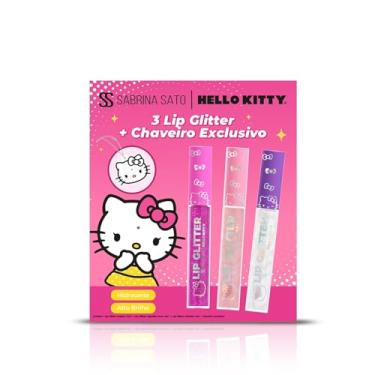 Imagem de KIT 3 LIP GLITTER CHAVEIRO ESPELHADO HELLO KITTY