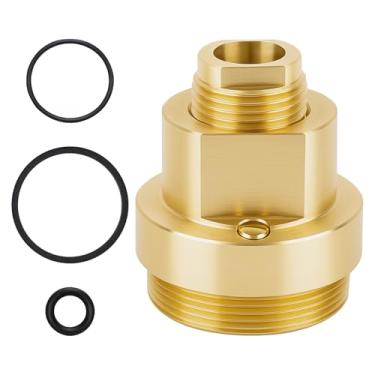 Imagem de Peça de montagem de tampa T-12A compatível com válvula de chuveiro Symmons, conjunto de tampa Temptrol GIDDS-133877, vazamento Slove, latão