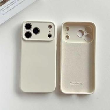 Imagem de Capa de silicone compatível com iPhone 17-Pro-Max - silicone líquido [câmera totalmente coberta] [forro de microfibra macio antiarranhões] capa protetora fina à prova de choque para iPhone 17 Pro Max