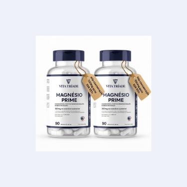 Imagem de Kit 2 Magnésio 350mg Bisglicinato Dimalato Citrato – 90 Cáps-Feminino