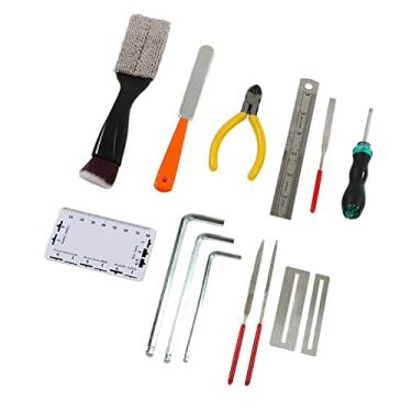 Imagem de RiToEasysports Conjunto de Reparo de Junta de Guarda de Escova de Limpeza de Arquivo de Traste Material Metalabs-ideal para Colecionadores de Guitarra e Entusiastas de Instrumentos