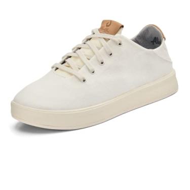 Imagem de OLUKAI Ki'ihele Li Tênis feminino sem cadarço, casual para o dia a dia com salto e design de malha respirável, leve e confortável o dia todo, Branco (Off white), 38