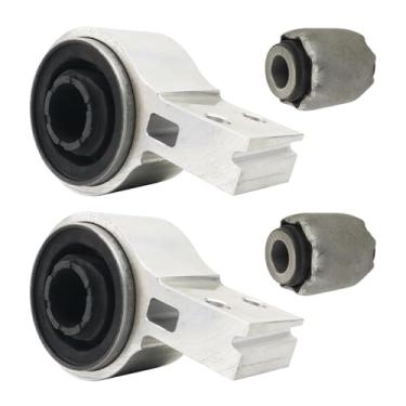 Imagem de Conjunto de buchas de braço de controle inferior dianteiro esquerdo e direito de 4 peças compatíveis com Ford Explorer 2.0l L4 2.011-2019, 2.3l L4, 3.5l V6 Replace BB5Z3C339A