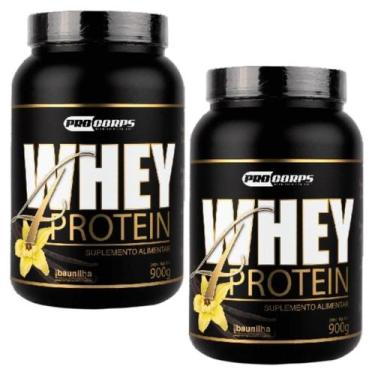 Imagem de Combo 2 Whey 4 Protein 900g  Ganho de massa muscular - Pro Corps, Baun