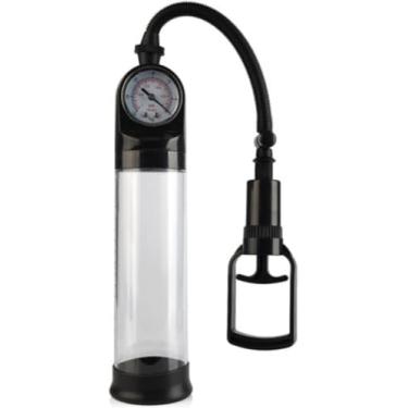 Imagem de Bomba Para o Aumento e Alongamento Peniano 20cm Bomba Peniana Manual Manômetro Medidor de Pressão Aumenta e Engrossa