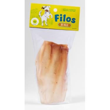 Imagem de Filos Petisco para Cães Orelha Bovina Natural Desidratada com 1 Unidade sem Corantes nem Conservantes Rico em Proteina e Colágeno Auxilia na Limpeza dos Dentes