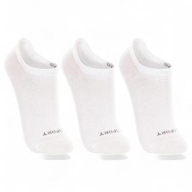 Imagem de Kit meia invisivel lupo ref:03170-089, Branco, 41/4