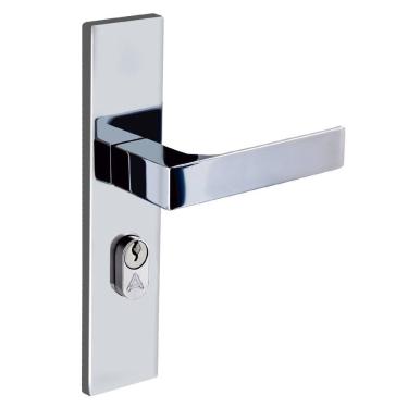 Imagem de Fechadura Entrada Reta Espelho S40 Cromado Quadratta Aliança