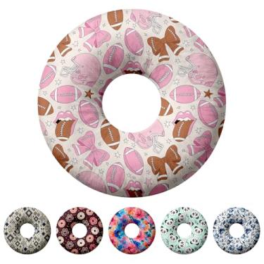 Imagem de Travesseiro de piercing de orelha para dormir de lado, travesseiros com furos para dor de ouvido, travesseiro de donut para adultos, CNH, alívio de dor de ouvido, almofada de pressão e orifício no