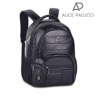 Imagem de Mochila de Costas Oficial Alice Palucci Escolar Juvenil - CLIO, Preto