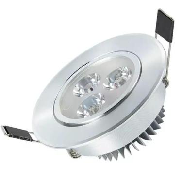 Imagem de Lâmpada Spot Led 3W Alumínio Embutir Branco Frio Bivolt - Smd Spotligh