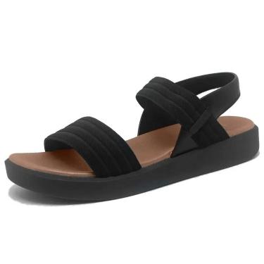 Imagem de Sandalia Feminina Papete Conforto Elastico Usaflex