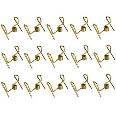 Imagem de Doorbag Grampos Samai Kadi para lâmpadas Samai Diya Vilakku Batti Suporte de pavio de algodão cor latão (15, quadrado)