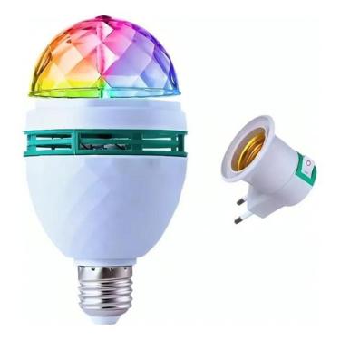 Imagem de Lâmpada Giratória LED Lehmox 360º RGB LEY-2163 - E27 - 3W - 14x8x8 cm