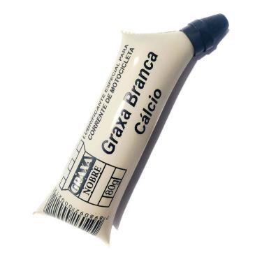 Imagem de Graxa de Cálcio Branca para Corrente de Motocicleta 80 g - Graxa Nobre GBC80