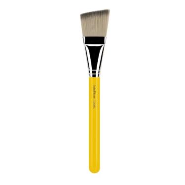 Imagem de Bdellium Tools Pincel de maquiagem profissional - Studio Series 367 Primer inclinado - com fibras sintéticas macias, para aplicar loção ou primer (amarelo, 1 peça)