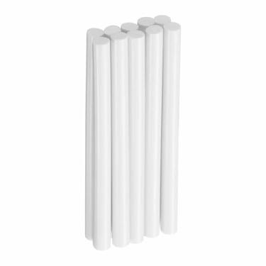 Imagem de HARFINGTON 10 peças de bastões de cola quente de 0,7 cm de diâmetro x 10 cm de comprimento, mini bastão de cola adesiva de EVA para pistola de derretimento a quente, madeira, plástico, vidro, flores