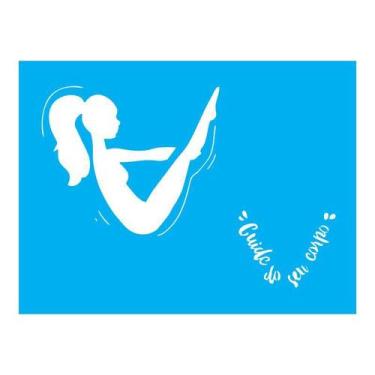 Imagem de Stencil Tamako Cuide Do Seu Corpo - 15X20Cm - Ref A2431